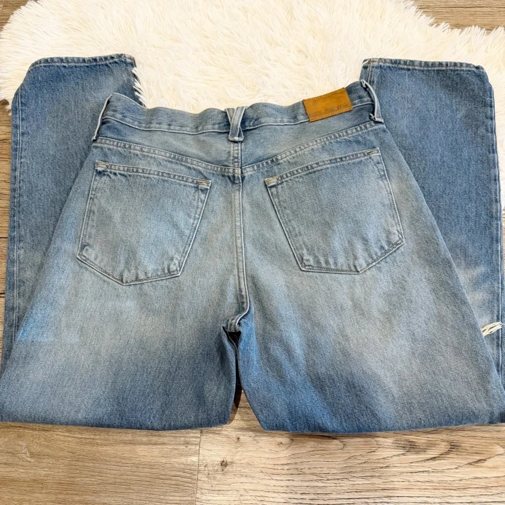 J Crew Slouchy Boyfriend Jeans 28 90s Distressed Medium Wash Spring Capsule